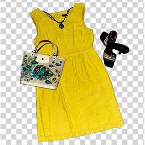 J. Crew Factory * Yellow Lace “Cora” Day Dress * Size 8